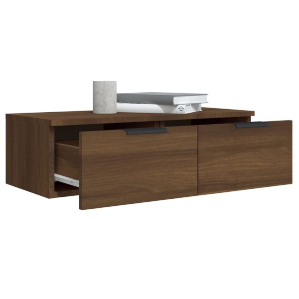 Armario de pared madera contrachapada marrón roble 68x30x20 cm Armario de pared madera contrachapada marrón roble 68x30x20 cm