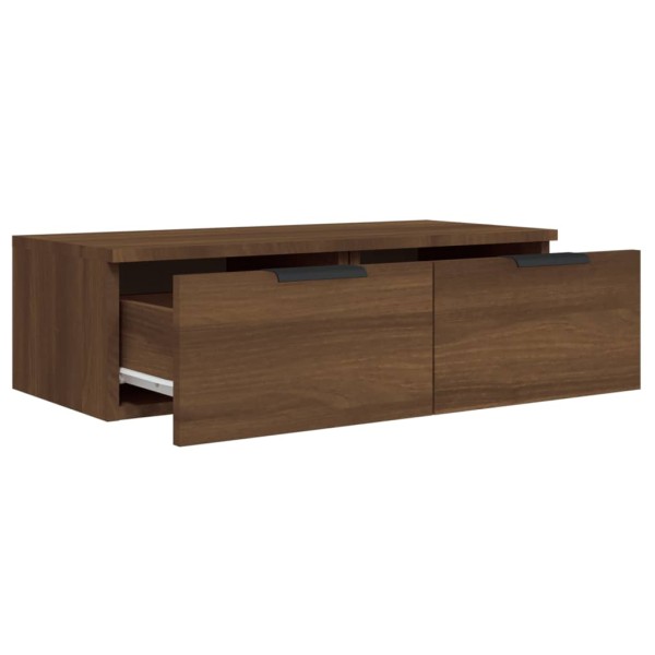 Armario de pared madera contrachapada marrón roble 68x30x20 cm Armario de pared madera contrachapada marrón roble 68x30x20 cm