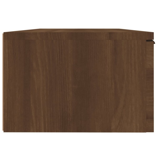 Armario de pared madera contrachapada marrón roble 68x30x20 cm Armario de pared madera contrachapada marrón roble 68x30x20 cm