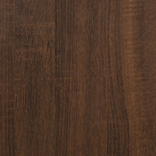 Aparador de madera contrachapada roble marrón 91x29,5x65 cm Aparador de madera contrachapada roble marrón 91x29,5x65 cm