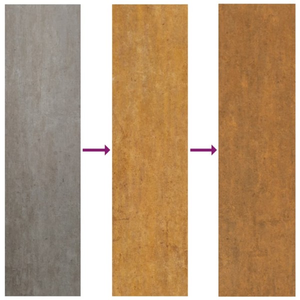 Maceta de acero corten 80x40x40 cm