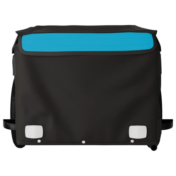 Remolque para bicicleta hierro negro y azul 30 kg Remolque para bicicleta hierro negro y azul 30 kg