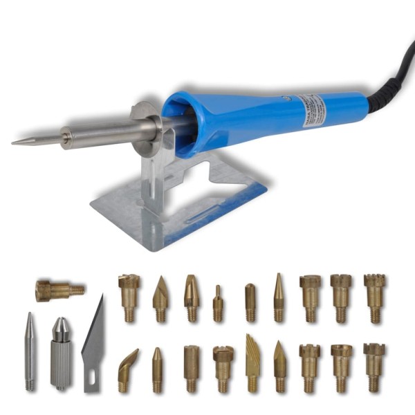 Kit de soldador y lápiz pirógrafo madera 30 W Kit de soldador y lápiz pirógrafo madera 30 W