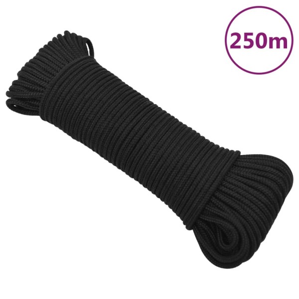 Cuerda de barco polipropileno negro intenso 5 mm 250 m Cuerda de barco polipropileno negro intenso 5 mm 250 m