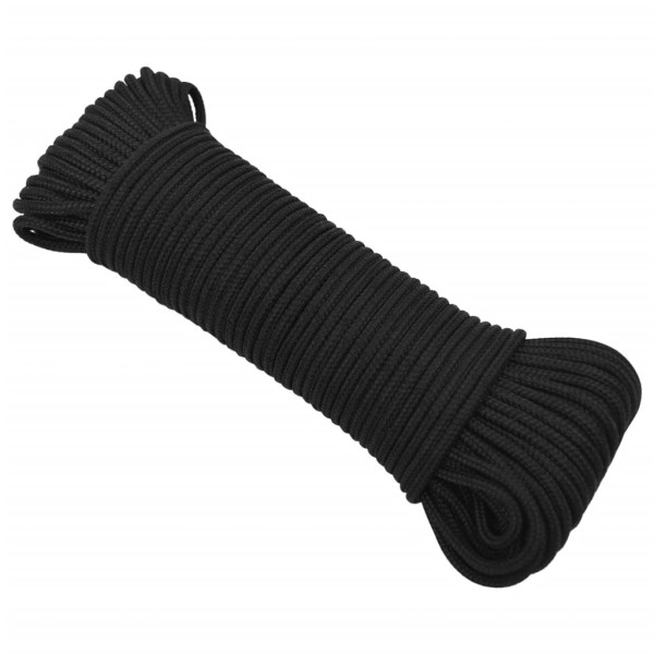 Cuerda de barco polipropileno negro intenso 5 mm 250 m Cuerda de barco polipropileno negro intenso 5 mm 250 m