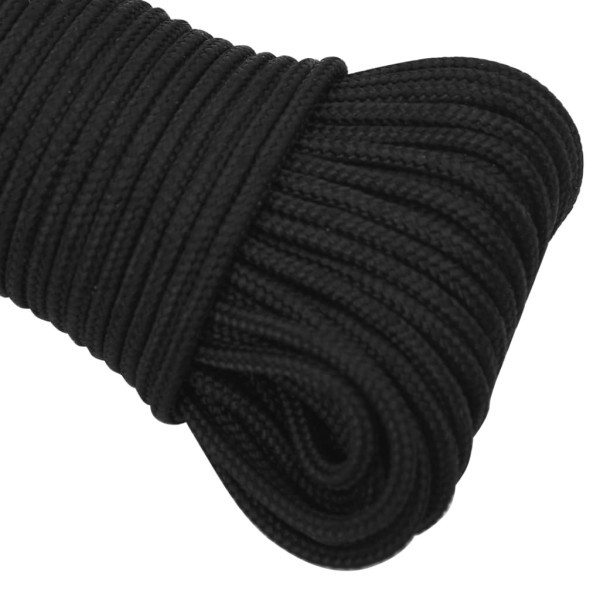Cuerda de barco polipropileno negro intenso 5 mm 250 m Cuerda de barco polipropileno negro intenso 5 mm 250 m