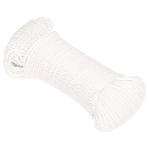 Cuerda de barco polipropileno blanco intenso 5 mm 50 m Cuerda de barco polipropileno blanco intenso 5 mm 50 m