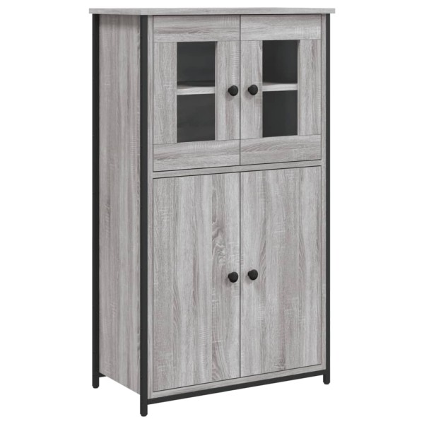 Aparador alto madera contrachapada gris Sonoma 62x32x106,5 cm Aparador alto madera contrachapada gris Sonoma 62x32x106,5 cm
