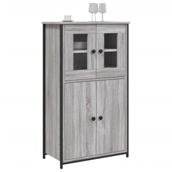 Aparador alto madera contrachapada gris Sonoma 62x32x106,5 cm Aparador alto madera contrachapada gris Sonoma 62x32x106,5 cm
