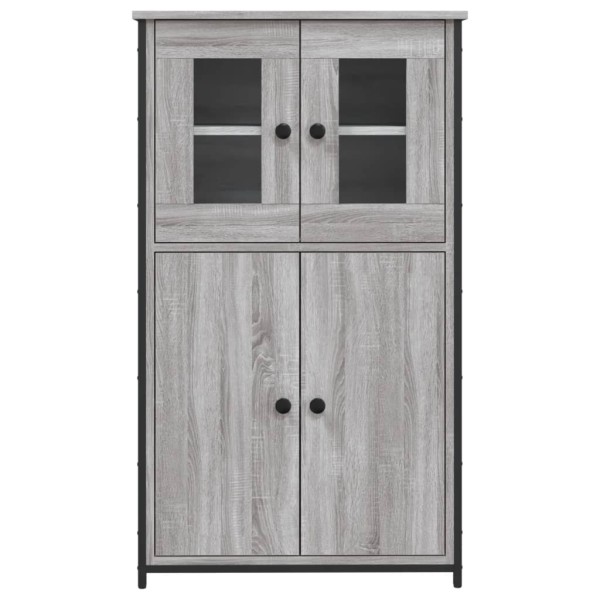 Aparador alto madera contrachapada gris Sonoma 62x32x106,5 cm Aparador alto madera contrachapada gris Sonoma 62x32x106,5 cm