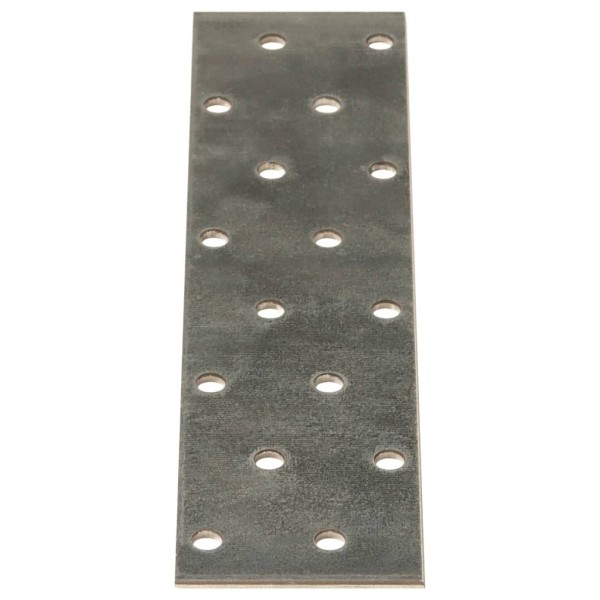 Placas perforadas 60 uds acero galvanizado 2 mm 160x40 mm Placas perforadas 60 uds acero galvanizado 2 mm 160x40 mm