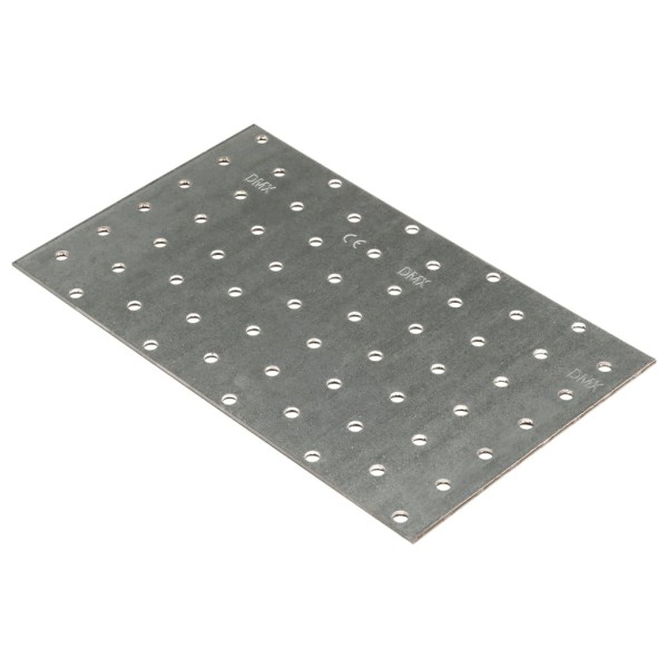 Placas perforadas 20 uds acero galvanizado 2 mm 200x120 mm Placas perforadas 20 uds acero galvanizado 2 mm 200x120 mm