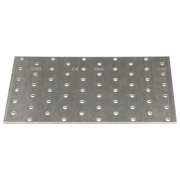 Placas perforadas 20 uds acero galvanizado 2 mm 200x120 mm Placas perforadas 20 uds acero galvanizado 2 mm 200x120 mm