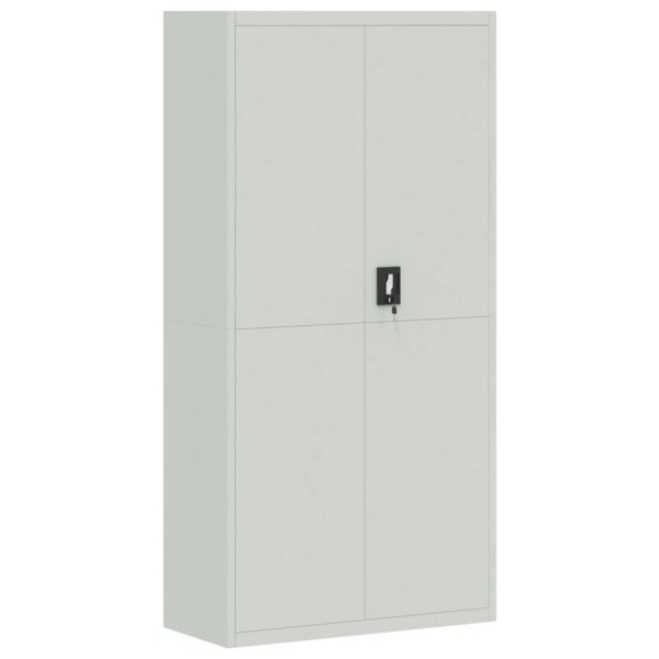 Armario archivador de acero gris claro 90x40x180 cm Armario archivador de acero gris claro 90x40x180 cm