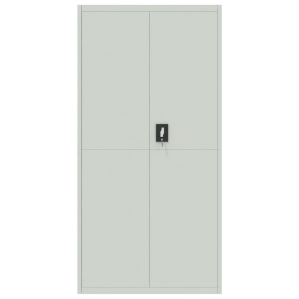 Armario archivador de acero gris claro 90x40x180 cm Armario archivador de acero gris claro 90x40x180 cm