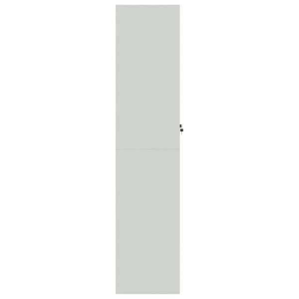 Armario archivador de acero gris claro 90x40x180 cm Armario archivador de acero gris claro 90x40x180 cm
