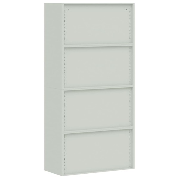 Armario archivador de acero gris claro 90x40x180 cm Armario archivador de acero gris claro 90x40x180 cm