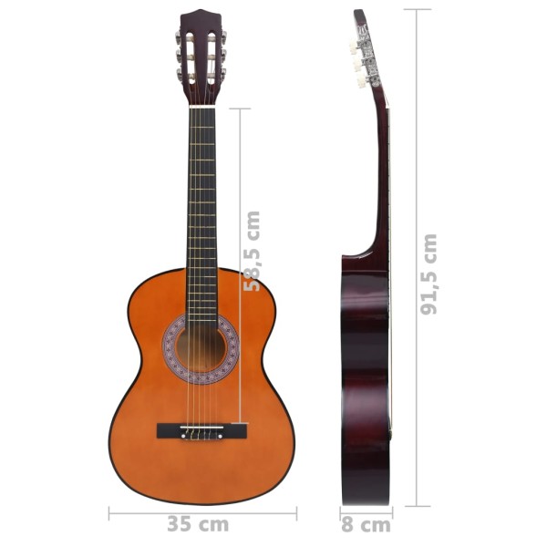 Guitarra clásica niños y principiantes madera de tilo 3/4 36" Guitarra clásica niños y principiantes madera de tilo 3/4 36"