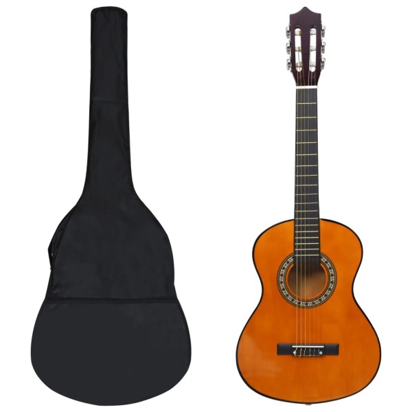 Set de guitarra clásica para niños principiantes 8 pzas 1/2 34" Set de guitarra clásica para niños principiantes 8 pzas 1/2 34"