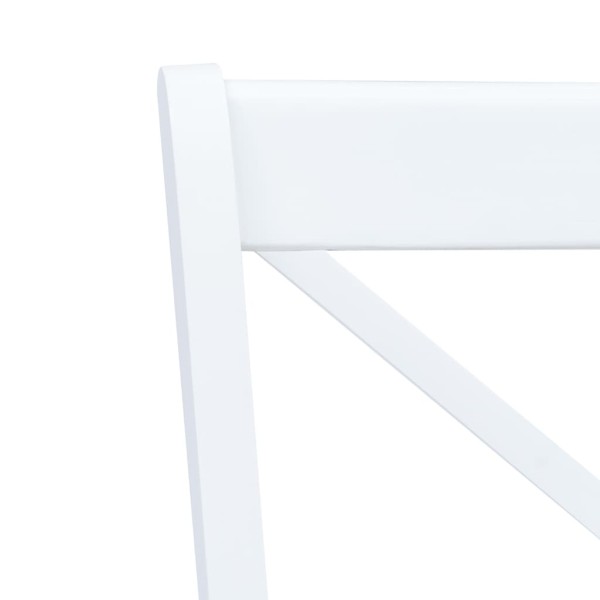 Sillas comedor 4 uds madera maciza caucho blanco y madera claro Sillas comedor 4 uds madera maciza caucho blanco y madera claro