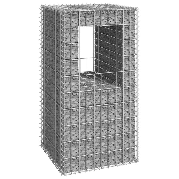 Cesta poste de gaviones de hierro 50x50x100 cm Cesta poste de gaviones de hierro 50x50x100 cm