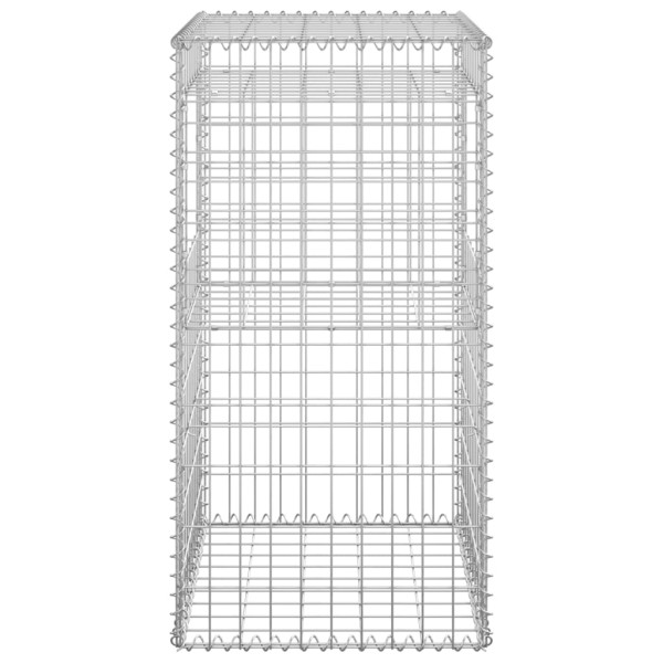 Cesta poste de gaviones de hierro 50x50x100 cm Cesta poste de gaviones de hierro 50x50x100 cm