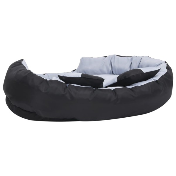 Cojín para perro reversible y lavable gris y negro 110x80x23 cm Cojín para perro reversible y lavable gris y negro 110x80x23 cm