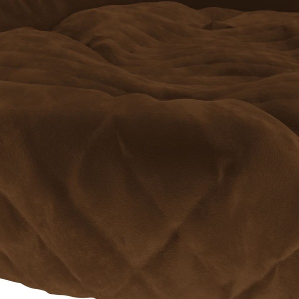 Cama para perros de felpa marrón 110x90x23 cm Cama para perros de felpa marrón 110x90x23 cm