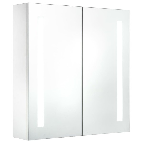 Mueble de baño con espejo LED 60x14x62 cm Mueble de baño con espejo LED 60x14x62 cm
