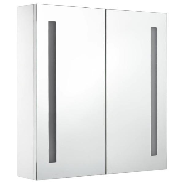 Mueble de baño con espejo LED 60x14x62 cm Mueble de baño con espejo LED 60x14x62 cm