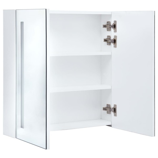 Mueble de baño con espejo LED 60x14x62 cm Mueble de baño con espejo LED 60x14x62 cm