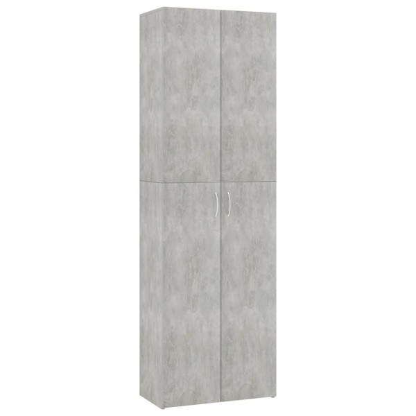 Armario de oficina de contrachapado gris hormigón 60x32x190 cm Armario de oficina de contrachapado gris hormigón 60x32x190 cm