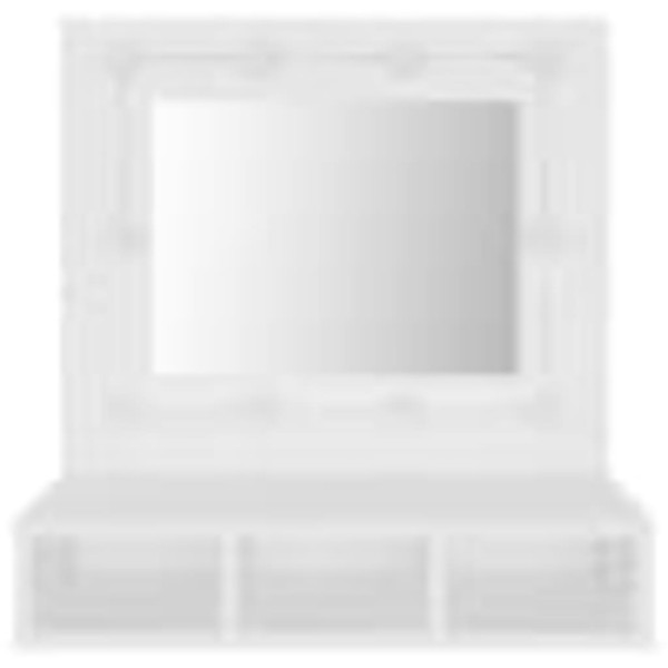 Mueble con espejo y LED blanco 60x31,5x62 cm Mueble con espejo y LED blanco 60x31,5x62 cm