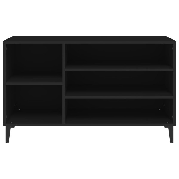 Mueble zapatero madera contrachapada negro 102x36x60 cm Mueble zapatero madera contrachapada negro 102x36x60 cm