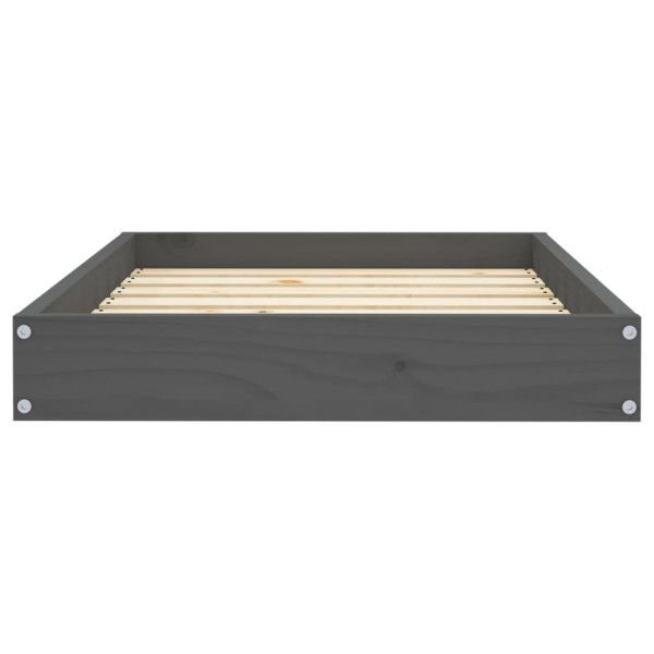 Cama para perros madera maciza de pino gris 71,5x54x9 cm Cama para perros madera maciza de pino gris 71,5x54x9 cm