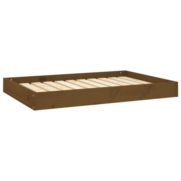 Cama para perros madera maciza pino marrón miel 91,5x64x9 cm Cama para perros madera maciza pino marrón miel 91,5x64x9 cm