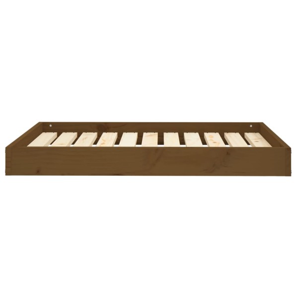 Cama para perros madera maciza pino marrón miel 91,5x64x9 cm Cama para perros madera maciza pino marrón miel 91,5x64x9 cm
