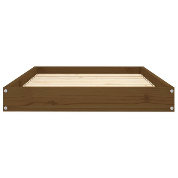 Cama para perros madera maciza pino marrón miel 91,5x64x9 cm Cama para perros madera maciza pino marrón miel 91,5x64x9 cm