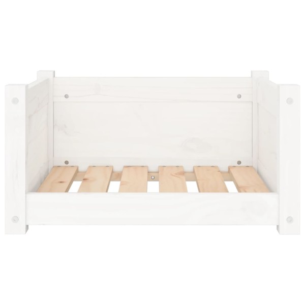 Cama para perros madera maciza de pino blanco 55,5x45,5x28 cm Cama para perros madera maciza de pino blanco 55,5x45,5x28 cm