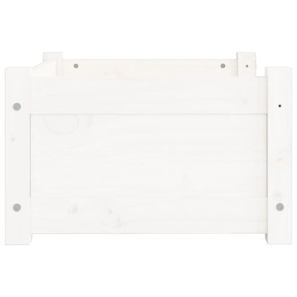 Cama para perros madera maciza de pino blanco 55,5x45,5x28 cm Cama para perros madera maciza de pino blanco 55,5x45,5x28 cm