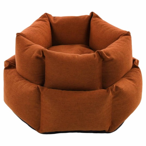 FLAMINGO Cama perros con cremallera Ziva hexagonal terracota FLAMINGO Cama perros con cremallera Ziva hexagonal terracota