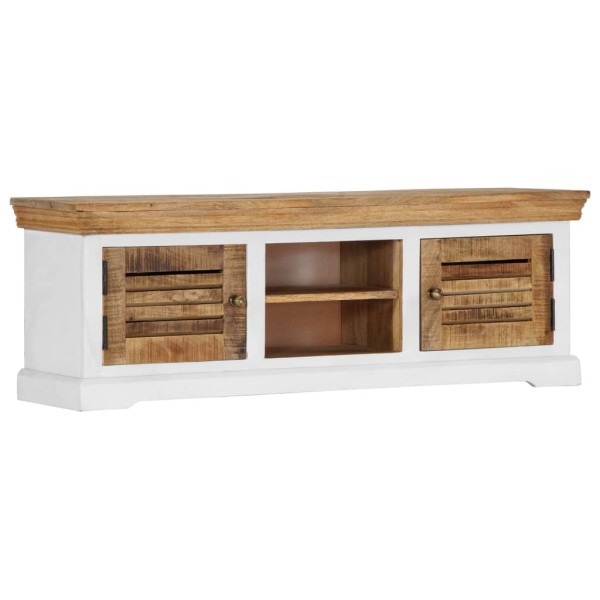 Mueble para TV de madera maciza de mango 118x30x40 cm Mueble para TV de madera maciza de mango 118x30x40 cm