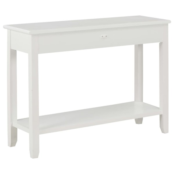 Mesa consola de madera blanco 110x35x80 cm Mesa consola de madera blanco 110x35x80 cm