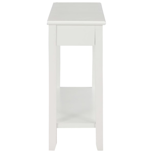 Mesa consola de madera blanco 110x35x80 cm Mesa consola de madera blanco 110x35x80 cm