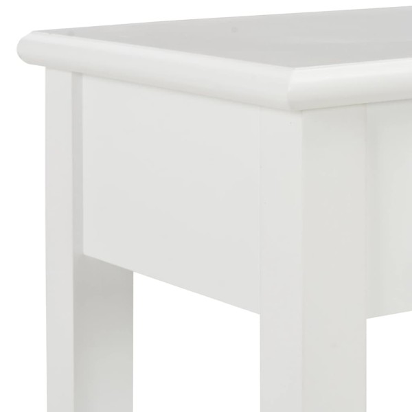 Mesa consola de madera blanco 110x35x80 cm Mesa consola de madera blanco 110x35x80 cm