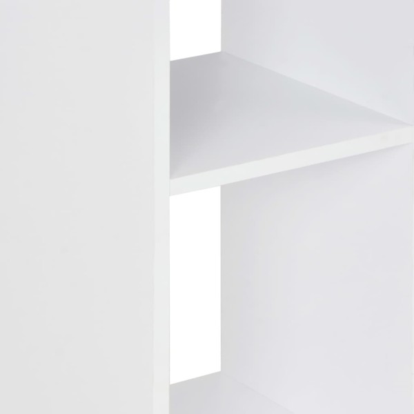 Mesa alta de bar blanco y gris hormigón 60x60x110 cm Mesa alta de bar blanco y gris hormigón 60x60x110 cm