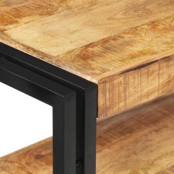 Mesa consola de madera de mango rugosa 120x30x75 cm Mesa consola de madera de mango rugosa 120x30x75 cm