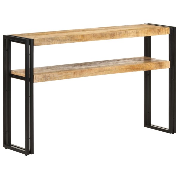 Mesa consola de madera de mango rugosa 120x30x75 cm Mesa consola de madera de mango rugosa 120x30x75 cm