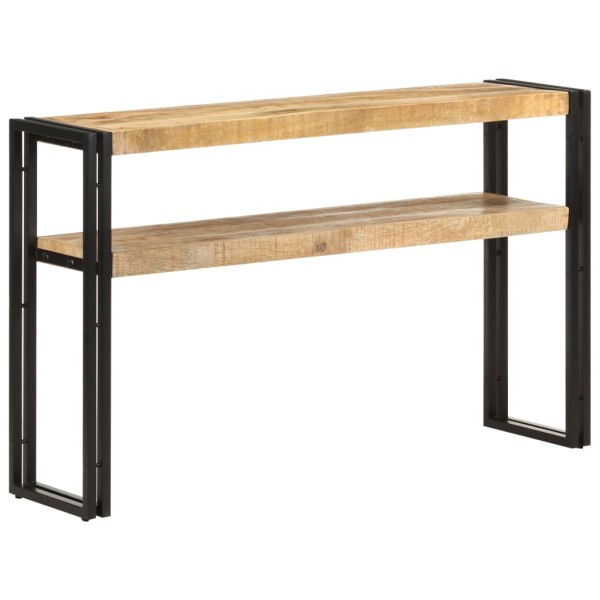 Mesa consola de madera de mango rugosa 120x30x75 cm Mesa consola de madera de mango rugosa 120x30x75 cm