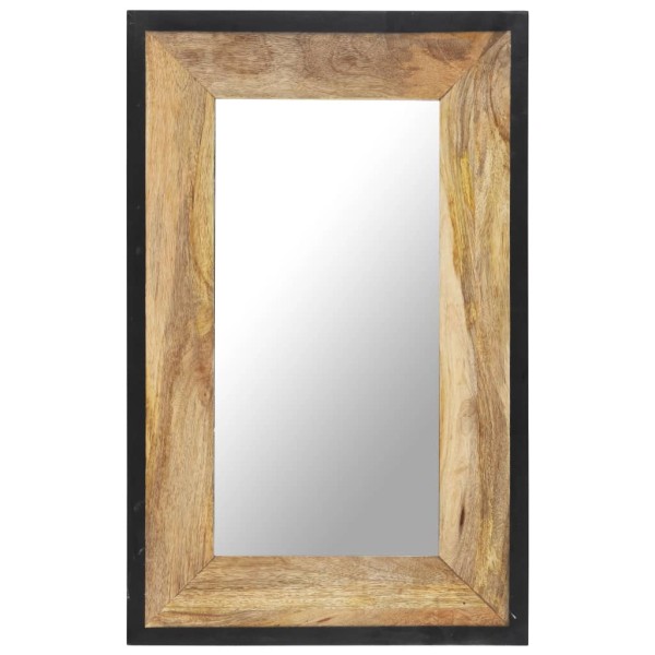 Espejo de madera maciza de mango 80x50 cm Espejo de madera maciza de mango 80x50 cm